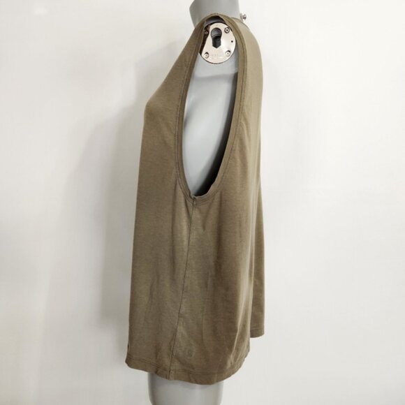 Lucky Brand Neutral Floral Button Front Tie Waist Short Sleeve Size L - Picture 4 of 10